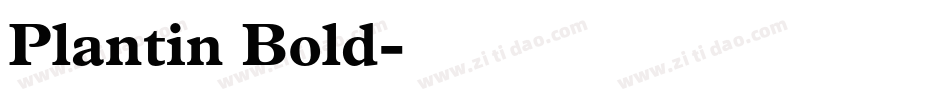 Plantin Bold字体转换